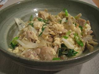 ご飯に合う♬豚ネギごぼうの炒り豆腐♬の画像