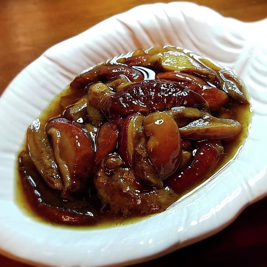 今が旬！美味しい落葉キノコの麺つゆ漬けの画像