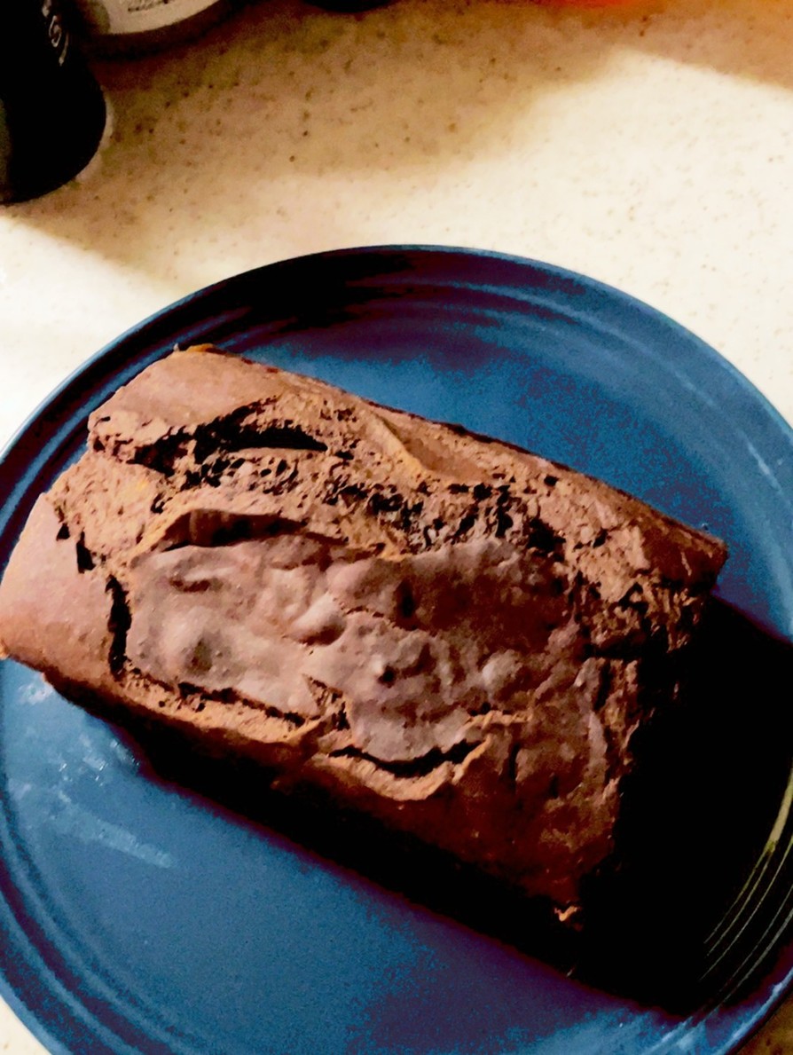 軽やか食感のチョコバナナパウンドケーキの画像