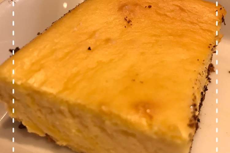 材料3つで簡単 ベイクドチーズケーキ レシピ 作り方 By けいこ317 クックパッド 簡単おいしいみんなのレシピが371万品