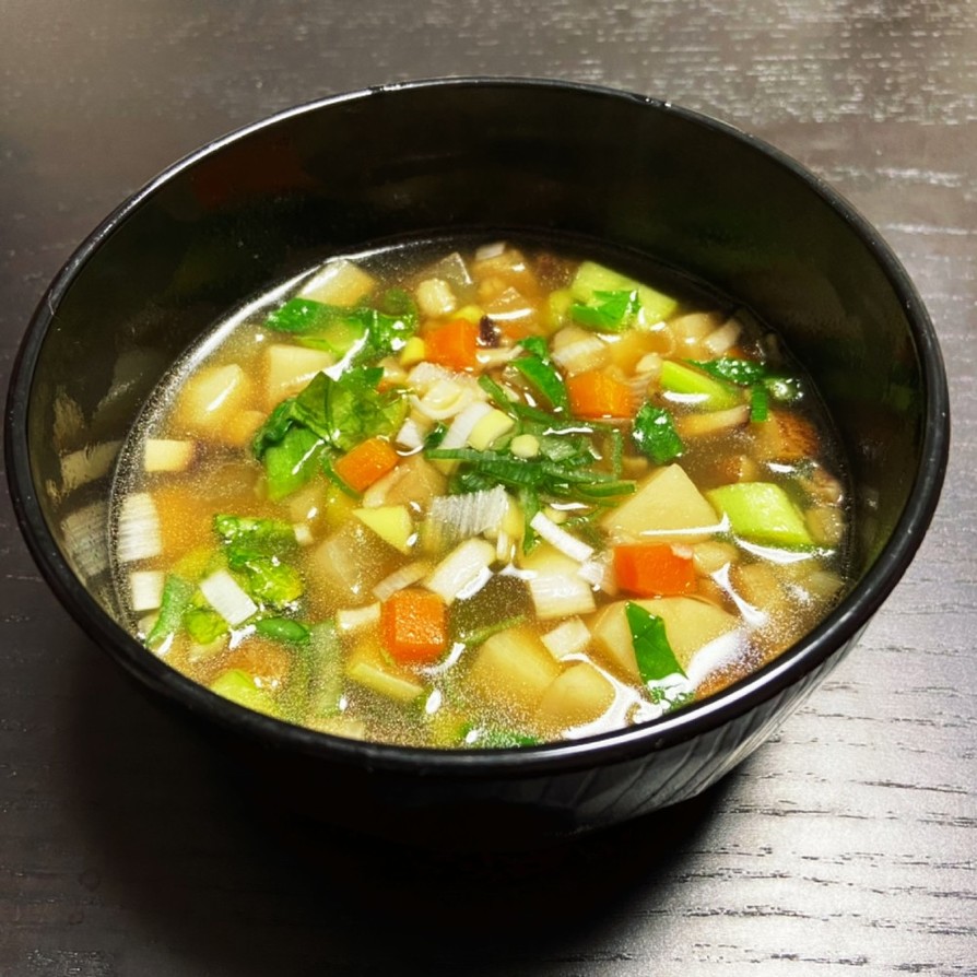 根菜と生姜の【デトックス】和風スープの画像