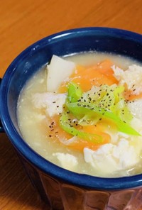 カニ缶で★蕪と豆腐のトロトロスープ