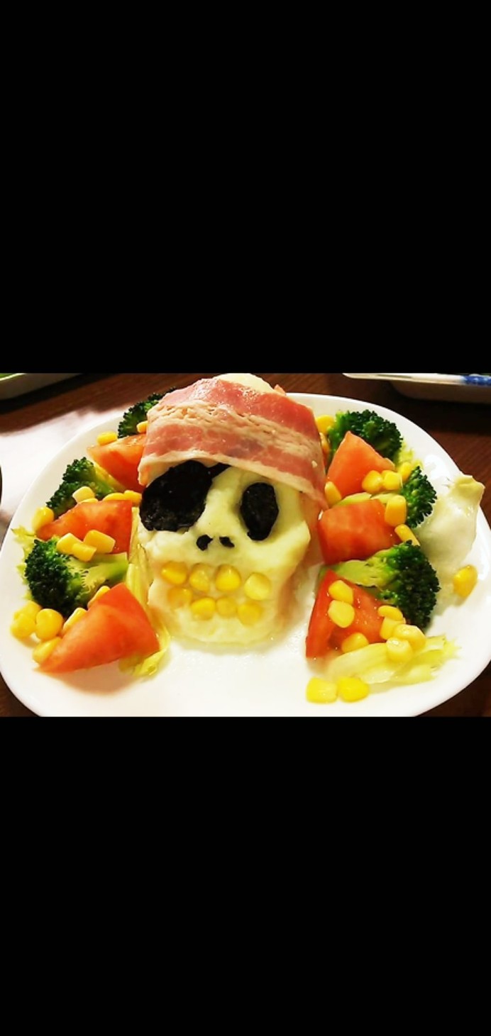 ハロウィンパーティー海賊ポテトサラダの画像