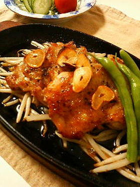 熱々★ガーリックチキンステーキ