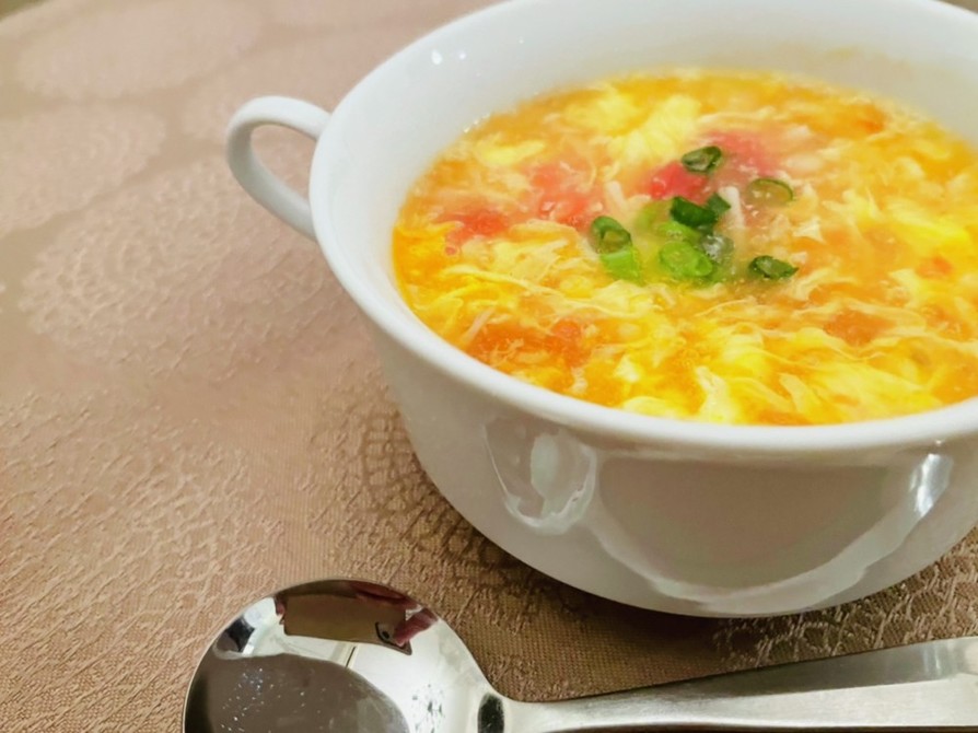 トロうま♡トマトと卵の中華風スープの画像