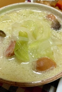 野菜の豆乳スープ☆