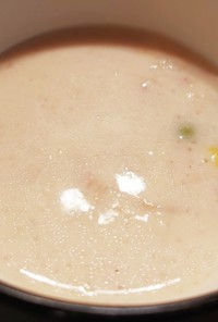 めんたい粉のクリームシチュー