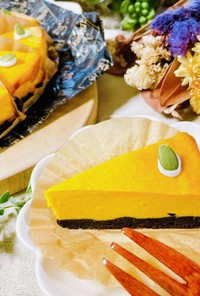 ハロウィンに◎かぼちゃのチーズケーキ風♡