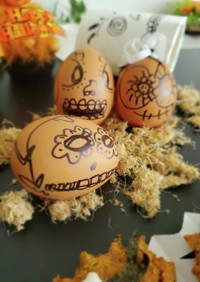 簡単にエッグアート 卵の遊び