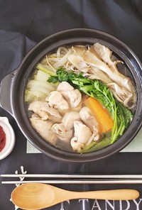 簡単～舞茸鶏鍋スープ