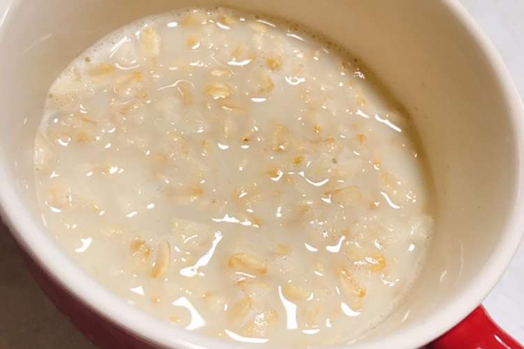 バナナ豆乳で甘いオートミールリゾット レシピ 作り方 By 小さなおもち クックパッド 簡単おいしいみんなのレシピが366万品