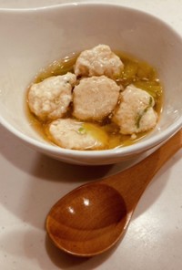 離乳食後期♡白菜と鶏つみれのスープ