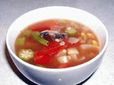 大麦と野菜のスープ！の写真
