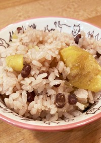 栗と小豆の炊き込みご飯(栗赤飯)