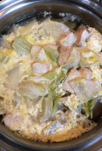 親子丼かなー？…卵とじ！