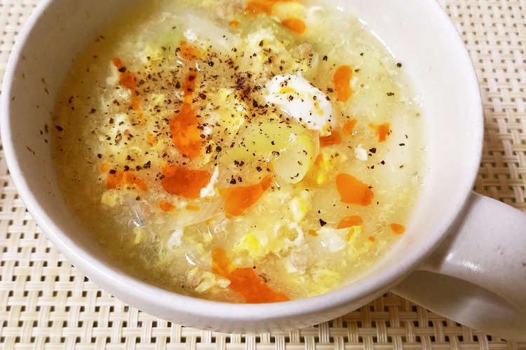 長ネギと卵の中華風かき玉スープ レシピ 作り方 By ポテチ犬 クックパッド 簡単おいしいみんなのレシピが375万品