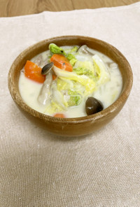 白菜のシチュー風スープ