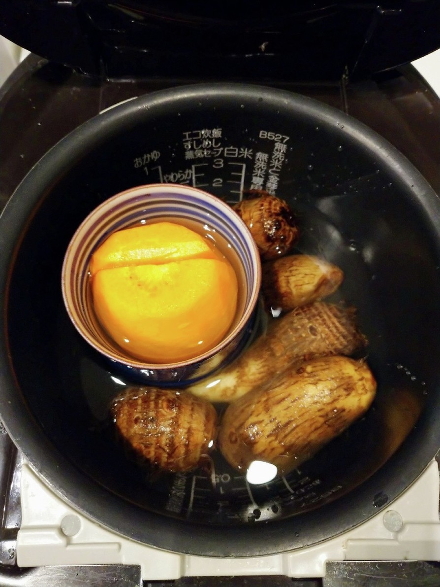 離乳食に☆炊飯器で里芋の簡単皮剥き☆の画像