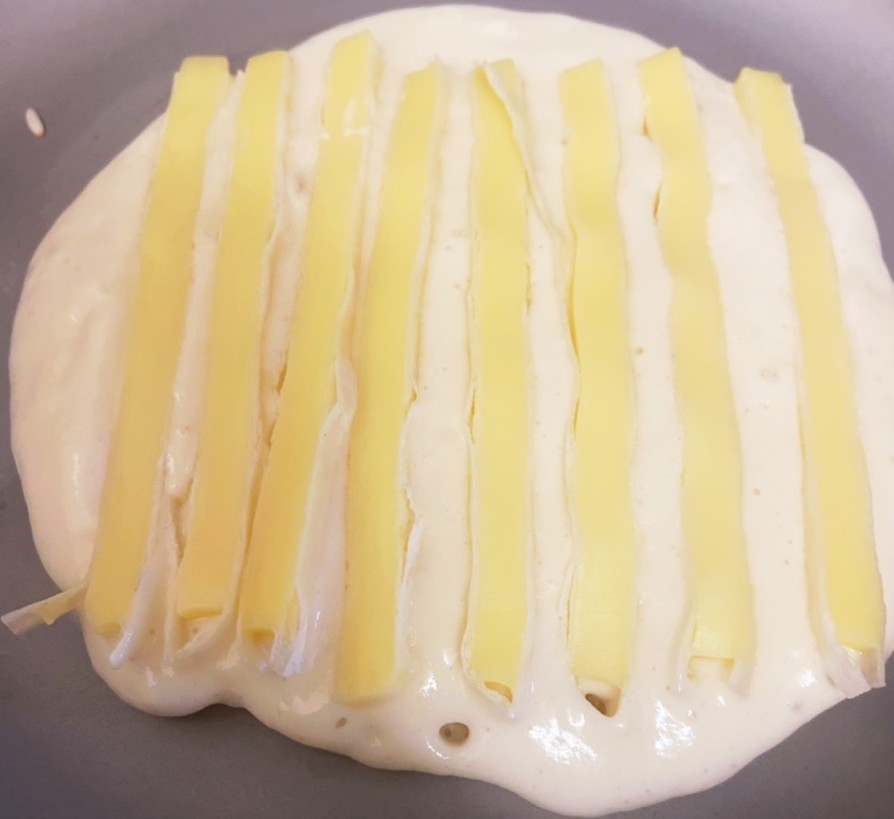 牛乳・卵なし　チータラのパンケーキの画像