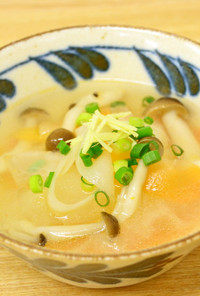 大根麺のスープ