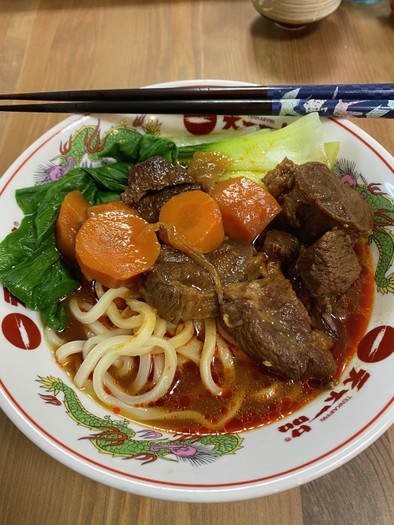 簡易台湾牛肉麺の写真