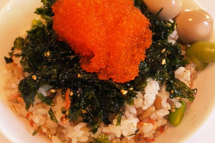 混ぜてのせるだけ とびっこの白だし丼 レシピ 作り方 By ともくま クックパッド 簡単おいしいみんなのレシピが373万品