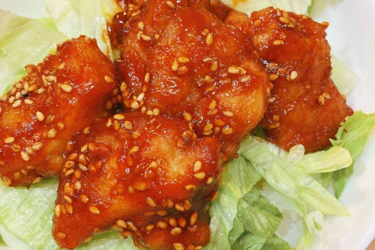 ヤンニョムチキン丼 レシピ 作り方 By ぴんこ S クックパッド 簡単おいしいみんなのレシピが360万品