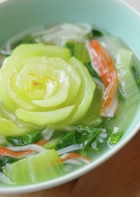 チンゲン菜の食べるスープ
