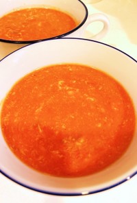 トマトジュースで作る♡濃厚トマトスープ
