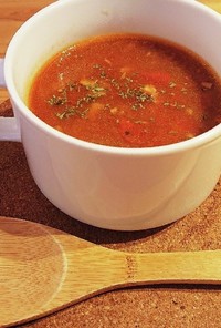 圧力鍋☆フレッシュトマトとチキンのスープ