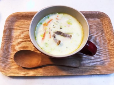 野菜&牛乳消費♫あったか生姜ミルクスープの写真