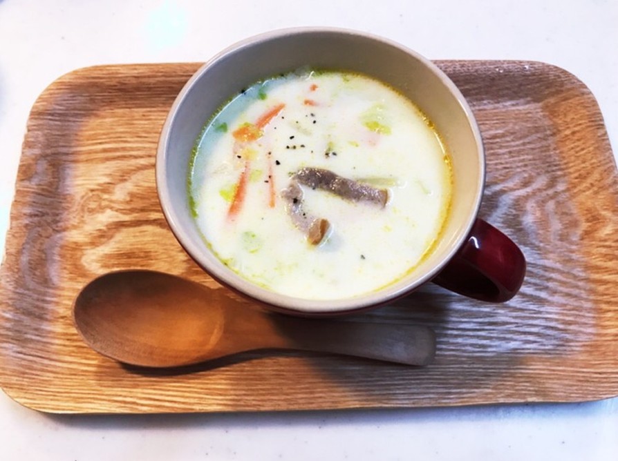 野菜&牛乳消費♫あったか生姜ミルクスープの画像