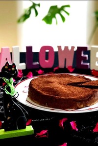 ハロウィンには♪チョコレートチーズケーキ