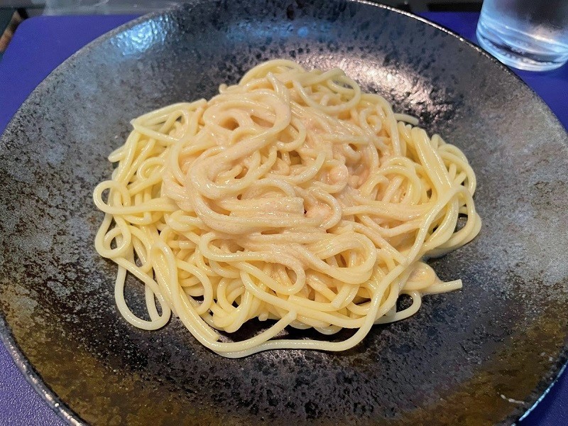 イケアのたらこチューブでたらこパスタ再現の画像