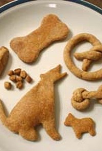 犬のためのピーナッツのおからクッキー