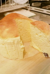 スフレチーズ風ケーキ