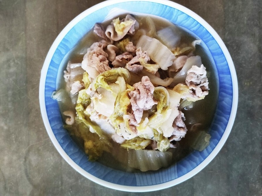 【鍋食材消費】白菜と豚肉のトロ煮の画像