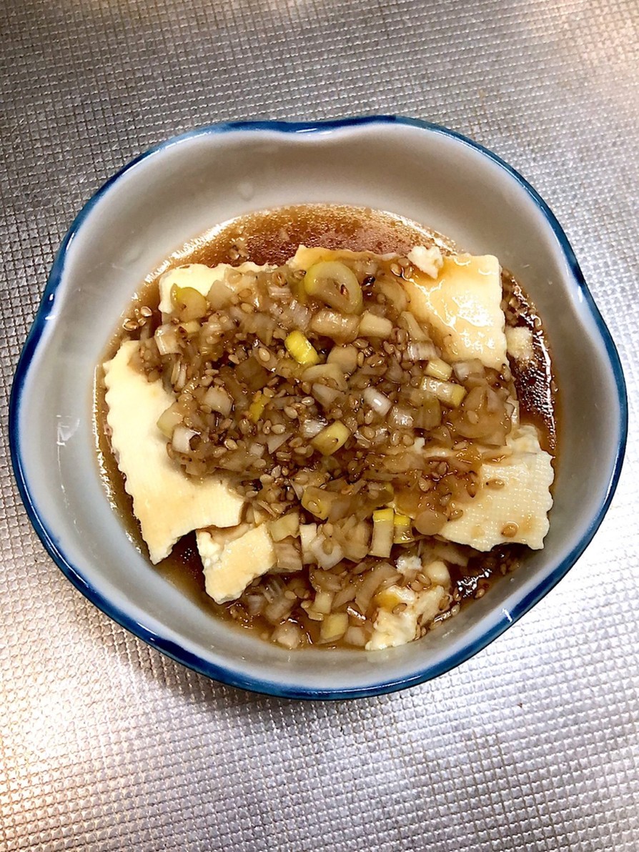 麺つゆで時短簡単美味☆豆腐の香味ダレ掛けの画像