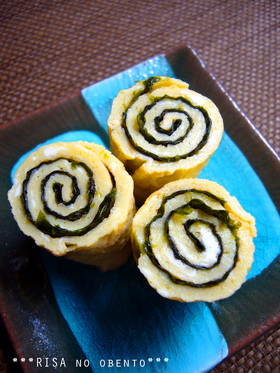 お弁当に✿韓国風ぐるぐる玉子焼き
