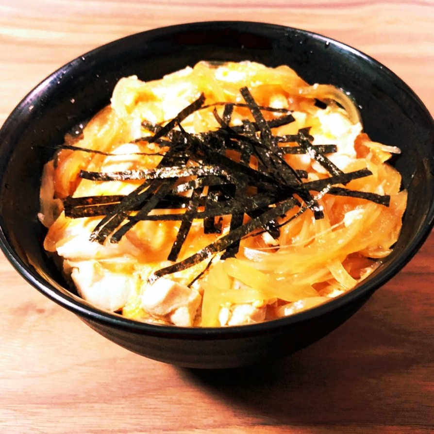 昆布つゆのシンプル親子丼(汁だく)の画像