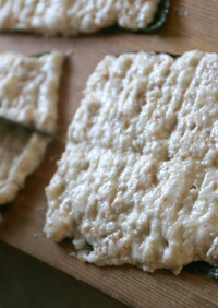 ツナ缶山芋ベースで鰻の蒲焼風をフライパン