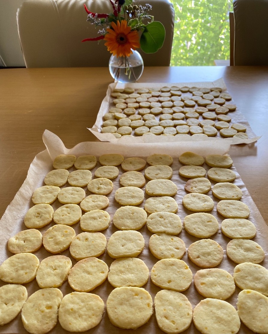 安納芋と米粉でおさつクッキー の画像