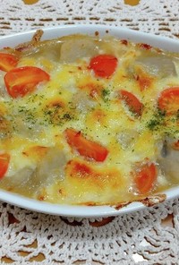 リメイク ☆里芋と鶏肉の煮物のチーズ焼き