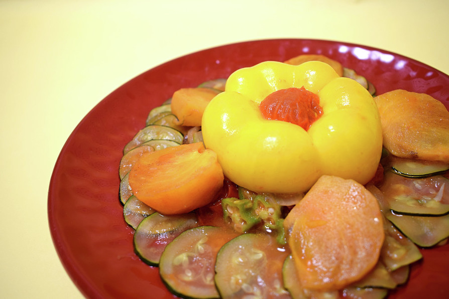柿と味噌汁のラタトゥイユの画像