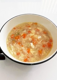 とろみ野菜玉子スープ