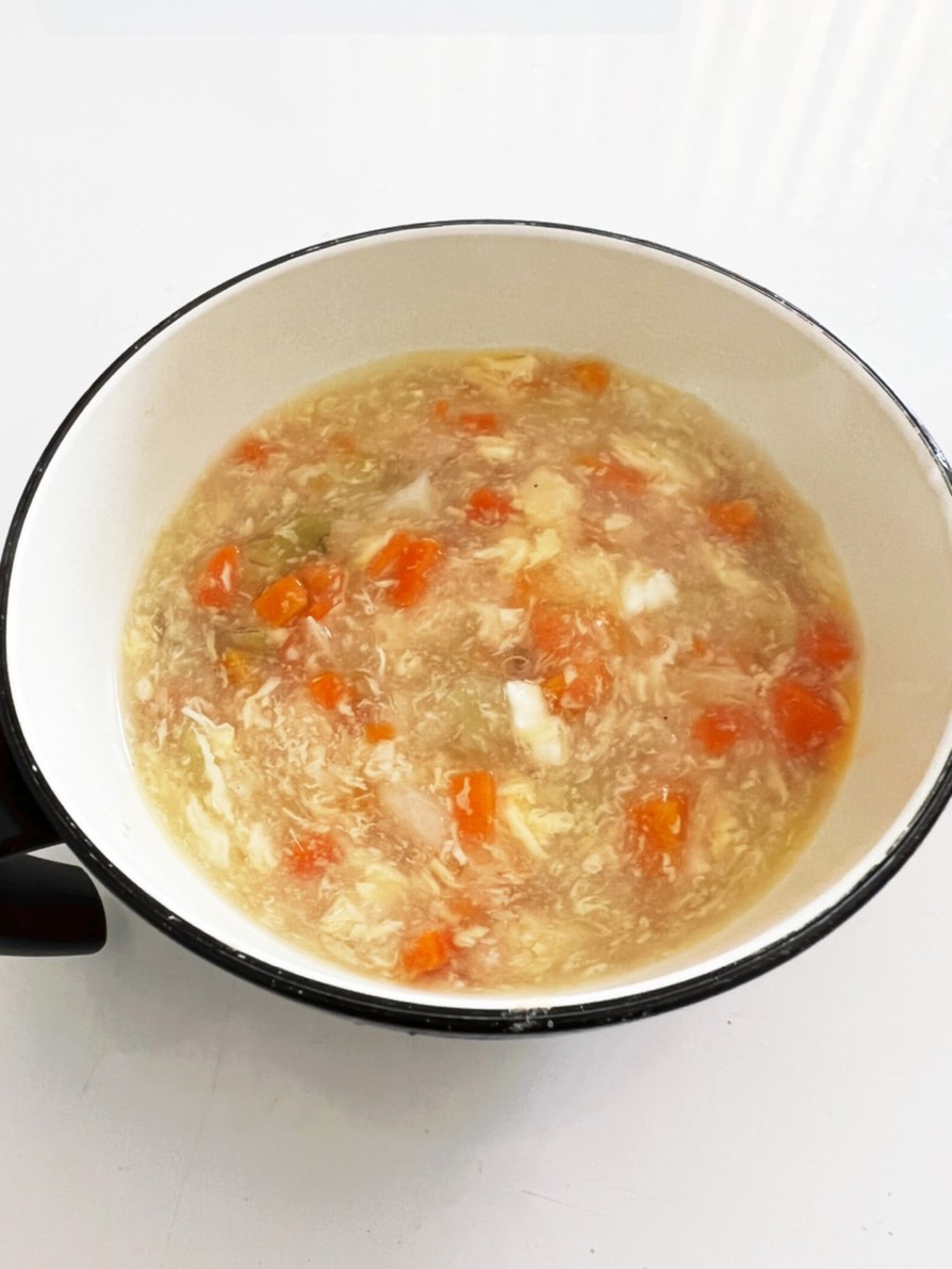 とろみ野菜玉子スープの画像