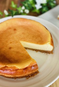 定番のベイクドチーズケーキを簡単に！