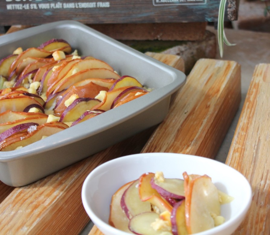 さつま芋と林檎のクリームチーズプディングの画像