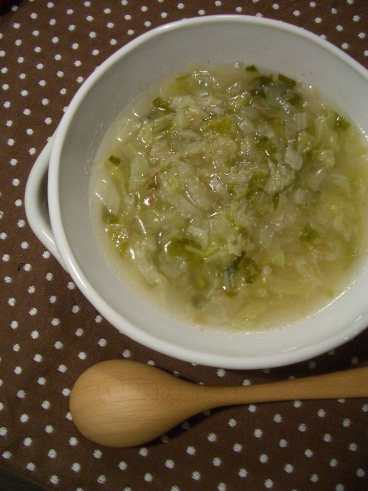白菜とザーサイのあったかスープの画像