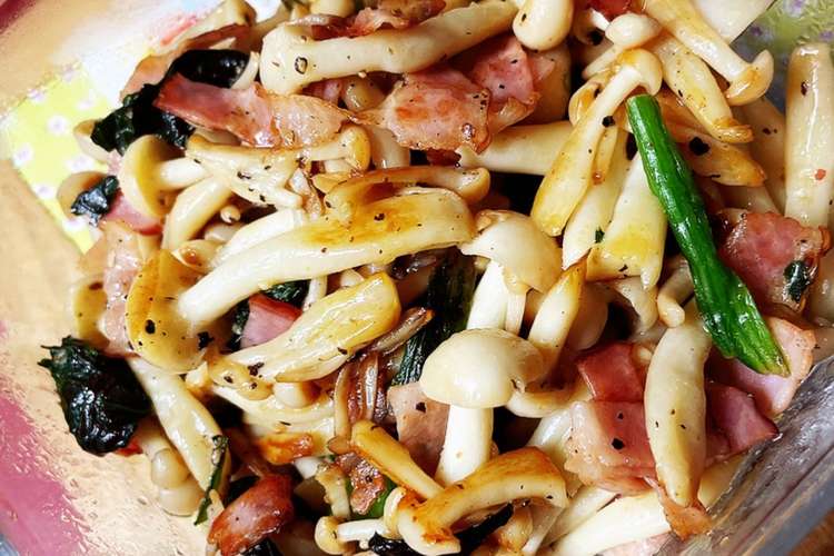 ブナピーとベーコン炒め レシピ 作り方 By Zuboraboo クックパッド 簡単おいしいみんなのレシピが376万品